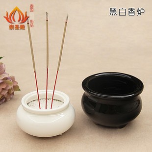 泰国正品佛牌专用香炉供奉古曼陶瓷复古青色带盖塔香线香竹签花台