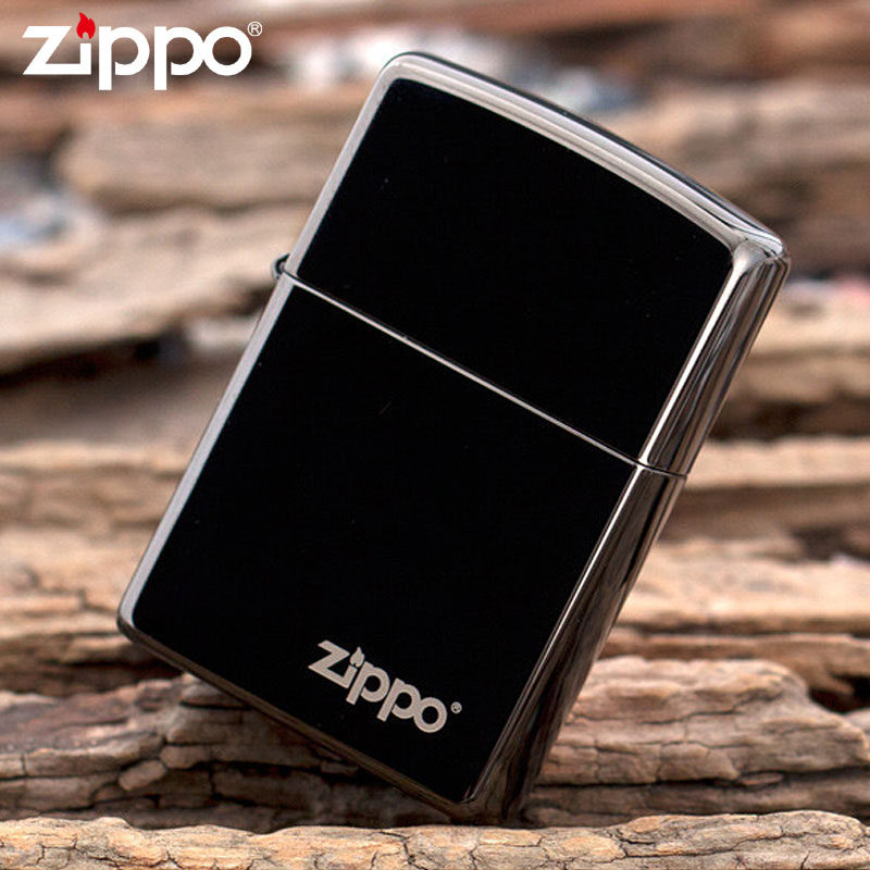 打火机zippo正版zipoo黑冰钛zp刻字防风zppo限量正品男士礼物定制