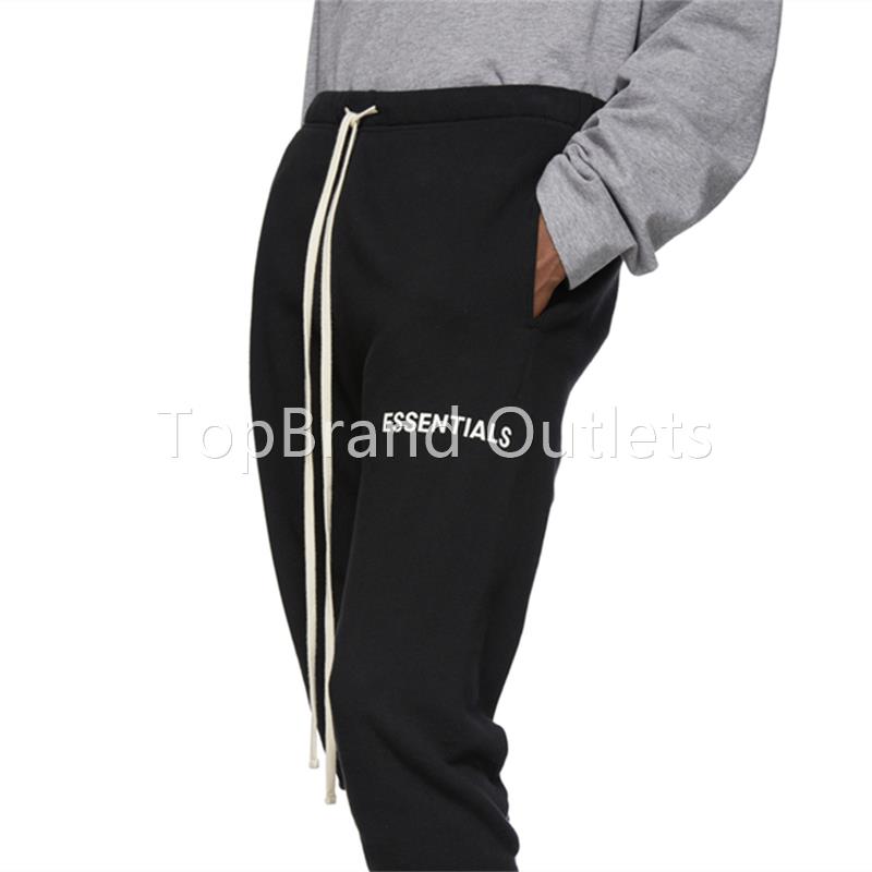 fear of god essentials fog 复线字母抽绳长裤男裤子束脚卫裤女