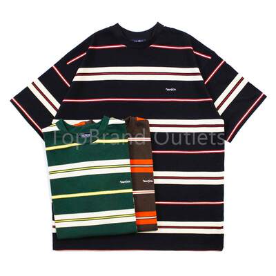 Striped short sleeve 22SS 长谷川监制条纹短袖男休闲圆领T恤女