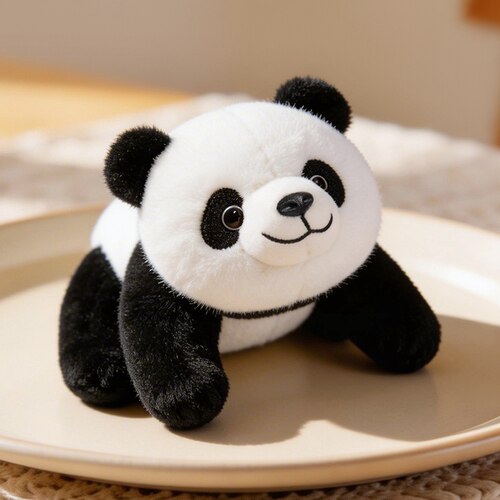 趴趴可爱小熊猫公仔掌中宝玩偶