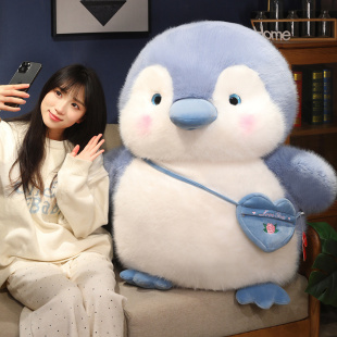 可爱超大号北极熊公仔毛绒玩具高档狐狸毛企鹅玩偶礼物女生娃娃