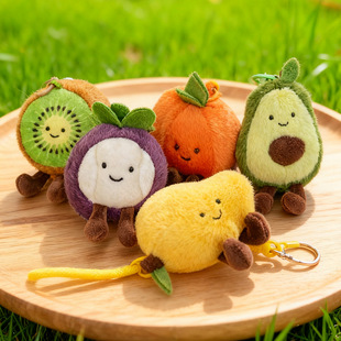 水果家族毛绒玩具玩偶挂件榴莲牛油果荔枝芒果西瓜香梨菠萝蓝莓