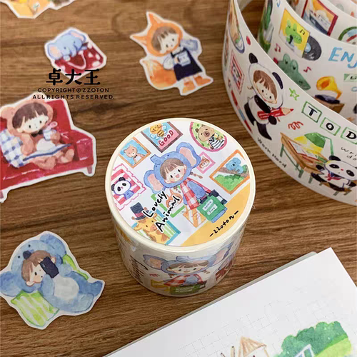 【阿卓动物的生活日志胶带】和纸