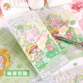 调调手帐公主week周计划方形手帐本活页可拆卸方格内页学生笔记本