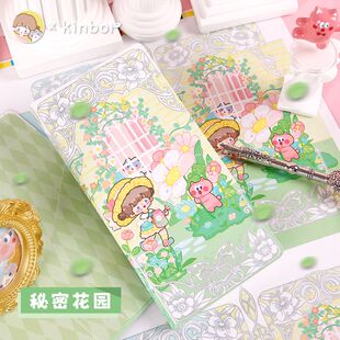 调调手帐公主week周计划方形手帐本活页可拆卸方格内页学生笔记本