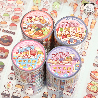 提拉多多多超市pet手帐胶带膜切