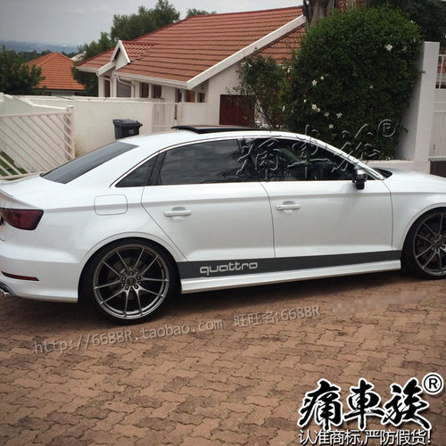 适用于奥迪车贴拉花车身改装汽车