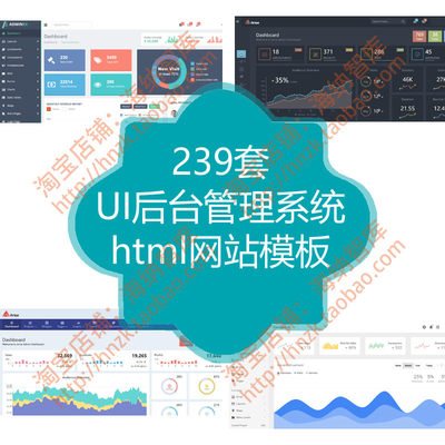 UI后台管理系统html网站模板静态admin网页js源码页面css源代码