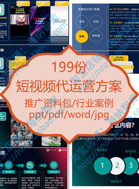 短视频平台代经营方案模板行业案例PPT课件KOL达人价格营销套餐