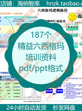 精益六西格玛资料PPT课件Minitab数据案例改善案例实施模板工具