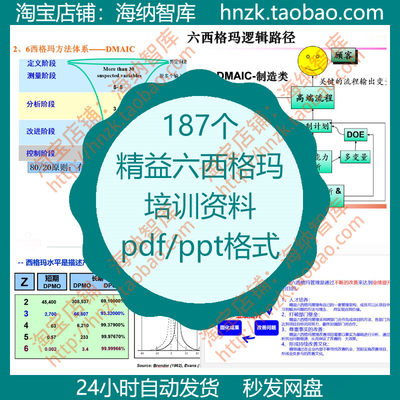 精益六西格玛资料PPT课件Minitab数据案例改善案例实施模板工具