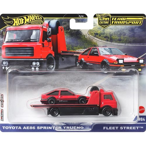 风火轮 FLF56 赛车运输车 丰田 AE86 赛车运输车 hotwheels