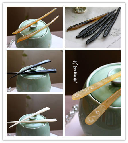 水墨音色 汉服发簪 步摇配件 cos/ DIY材料 打孔牛骨簪 5款入