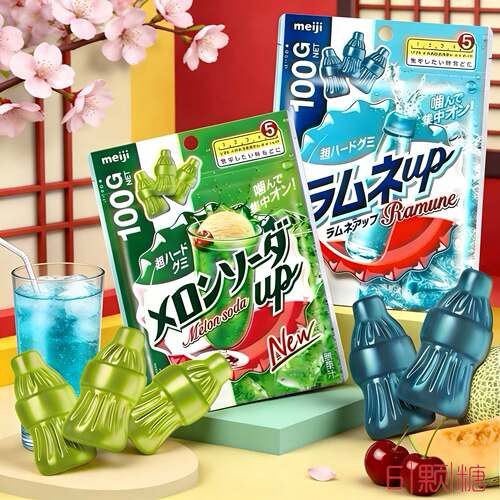 明治日本限定高弹力哈密瓜软糖