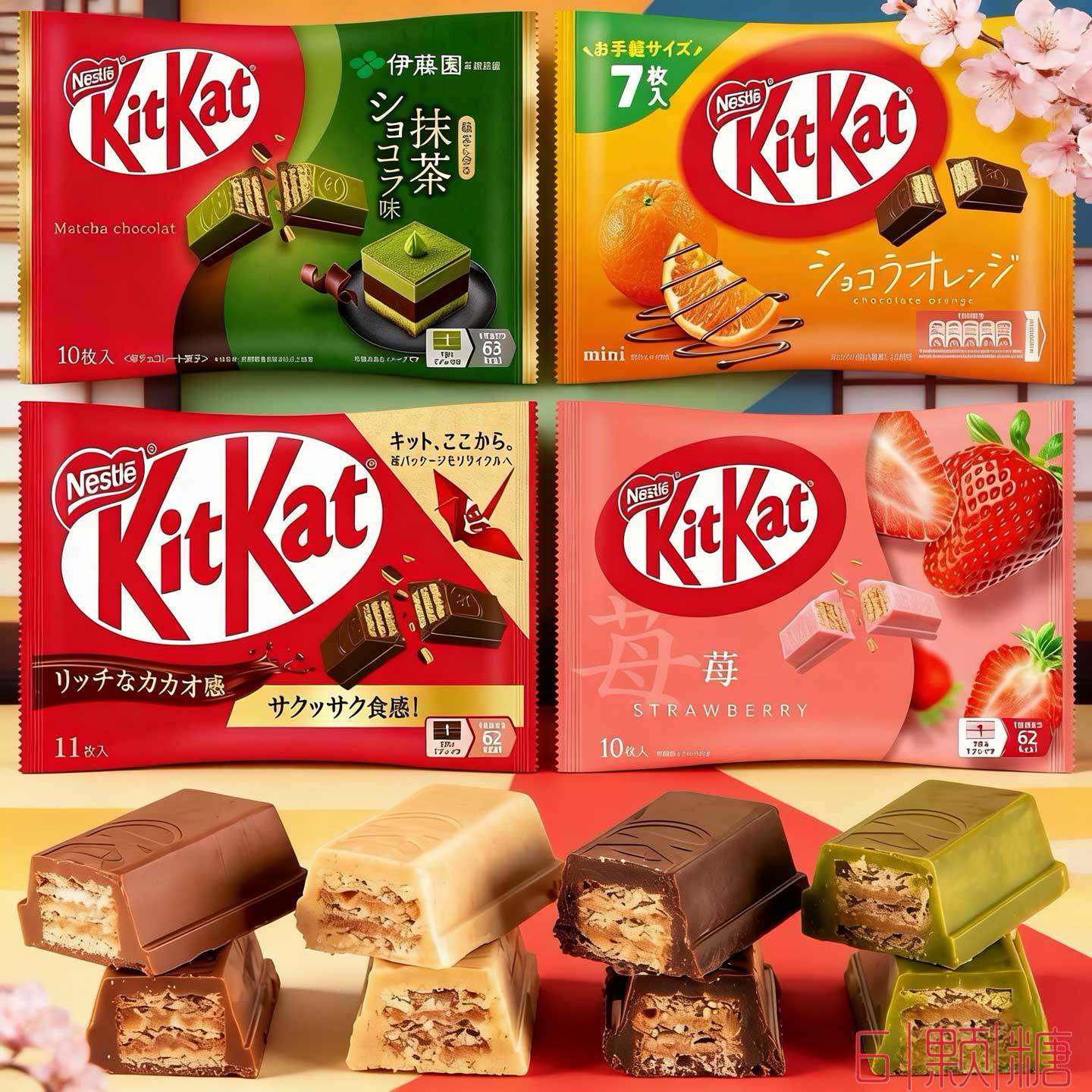 日本进口零食Nestle雀巢奇巧Kitkat宇治抹茶味巧克力夹心威化饼干