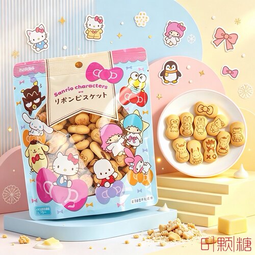北陆日本进口牛奶味儿童小饼干