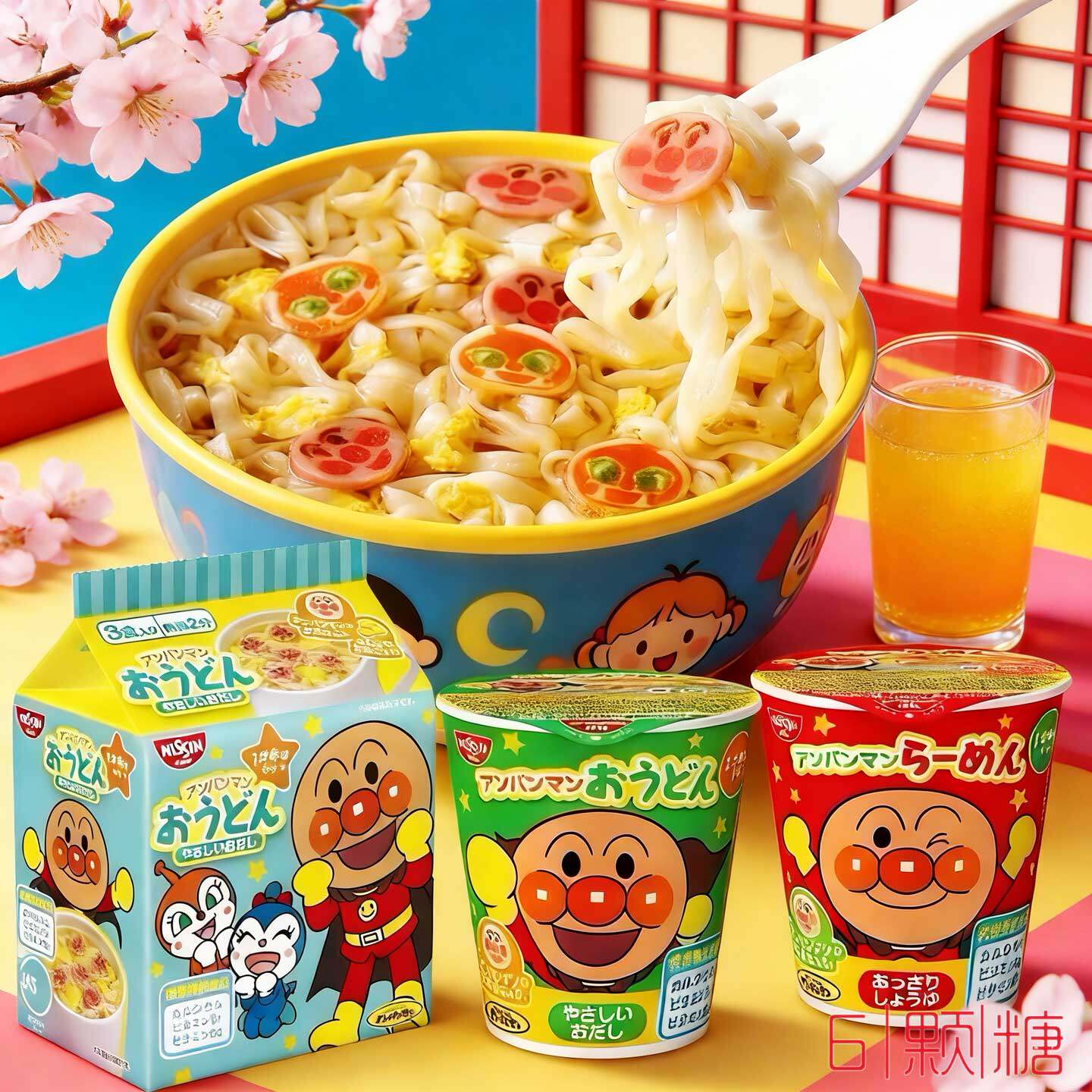 日本进口日清面包超人方便面宝宝儿童营养辅食泡面酱油海鲜味杯面
