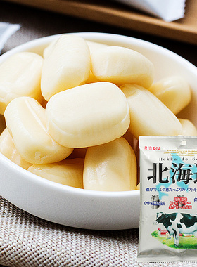 日本进口RIBON理本北海道特浓牛奶糖 纯牛初乳软糖果儿童节小零食