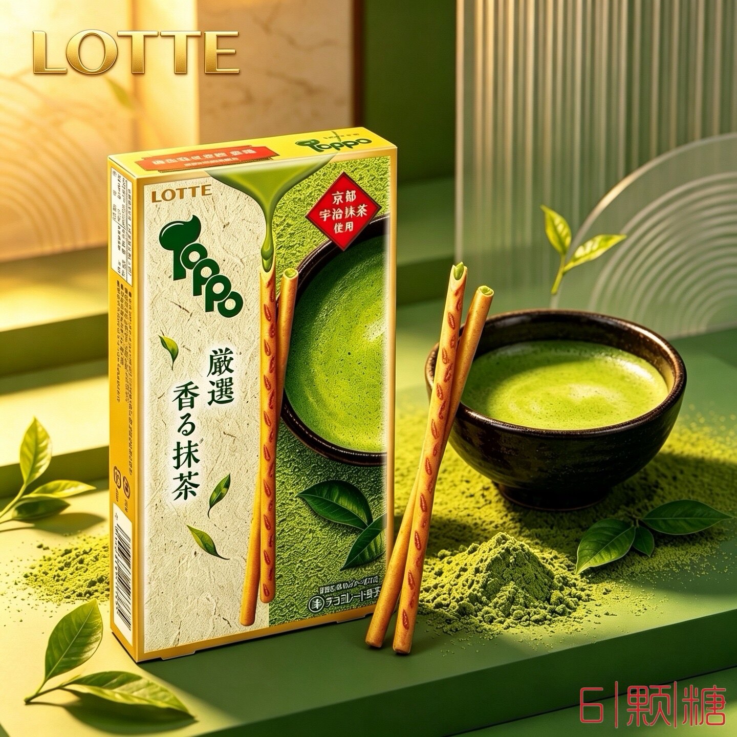 日本进口零食LOTTE乐天注心饼干棒宇治抹茶味草莓味夹心巧克力棒