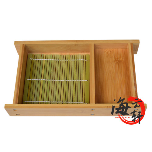 日式荞麦面刺身方盘寿司