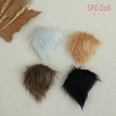 手工布艺12分小娃娃男生假发