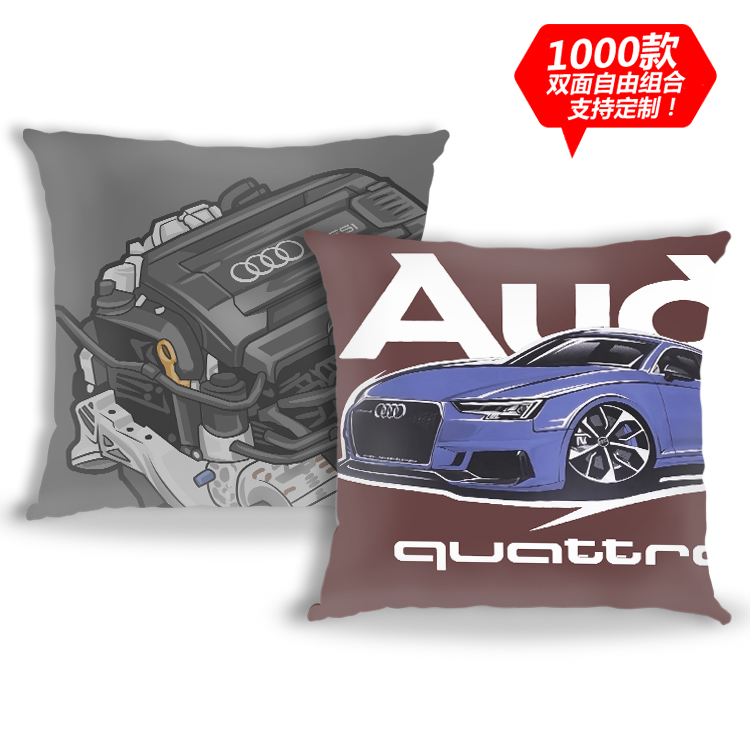 汽车绒毛皮抱枕双面定制