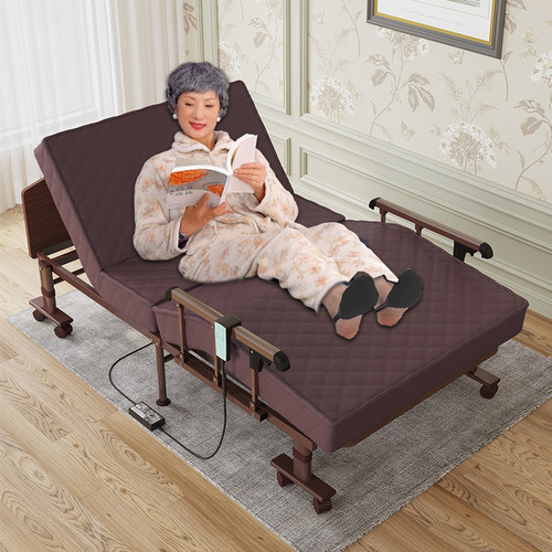 老人自动升降折叠床遥控