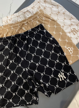 MLB正品25新款男女款老花时尚百搭休闲运动短裤3ASPM0153