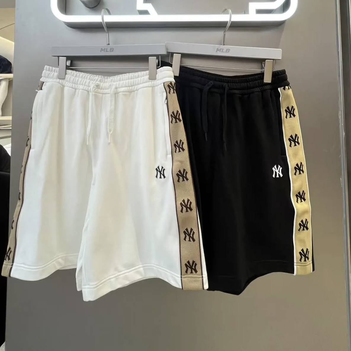 MLB正品25新款男女款时尚百搭休闲运动针织短裤3ASPM0353