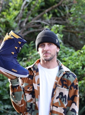 ThirtyTwo21-22滑雪鞋单板鞋男女自由式刻滑TM2平花滑雪靴 蓝黄色