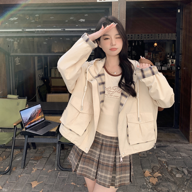【bao款现货】2024春装女装韩版休闲风衣外套女短款266-P125-K178