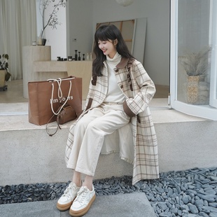 夹棉加厚定制面料格子毛呢 冬季 2C032 916 K268 现货 P180 主推