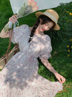 Meliss Lazy宫廷风碎花连衣裙 288-DB12-P115-K178