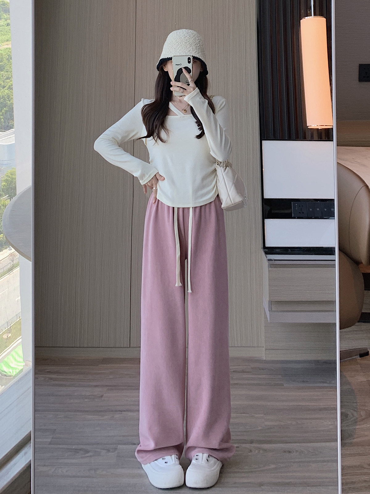 2023年新款宽松欧棉休闲裤X1814-1-K121402-P30控48  数据跑量款