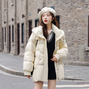 K458 洋气90白鸭绒保暖加厚外套P325 现货羽绒服2023流行韩版 时尚