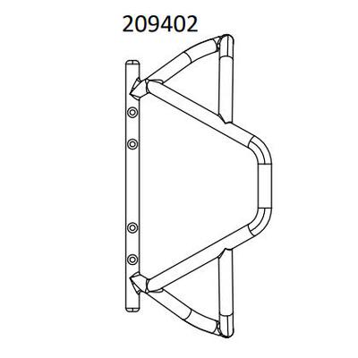 攀爬车大虎鲨UT4-前护杠模型车