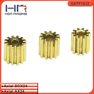 10T SCX24攀爬车铜马达齿套装 0.3M 12T 11T Axial AX24