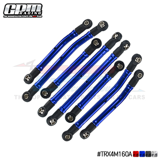 GPM-1/18 4WD TRX4M铝合金高通过性可调节拉杆套装 轴距155MM