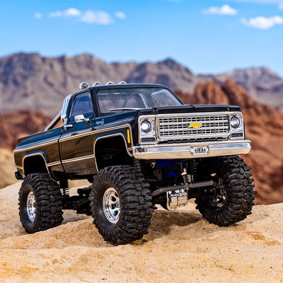Traxxas加高穿越1/18迷你TRX4M雪佛兰K10遥控攀爬车越野车97064-1