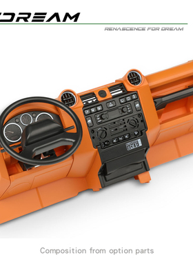 RCDream 仿真路虎卫士中控台零件 内饰升级件 #D1B6-P1YB