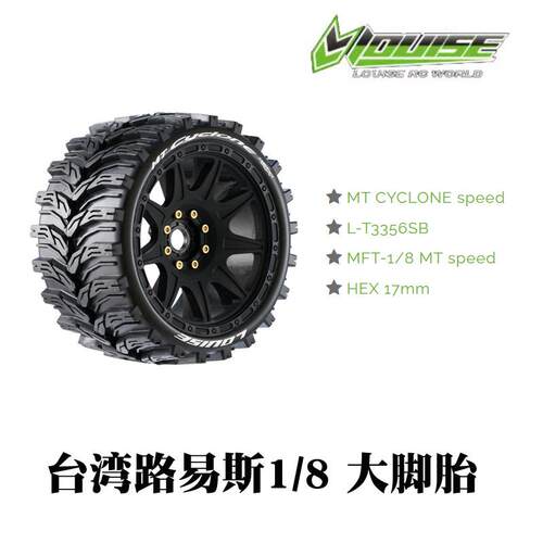 大脚车1/8轮胎轮毂17mm结合器