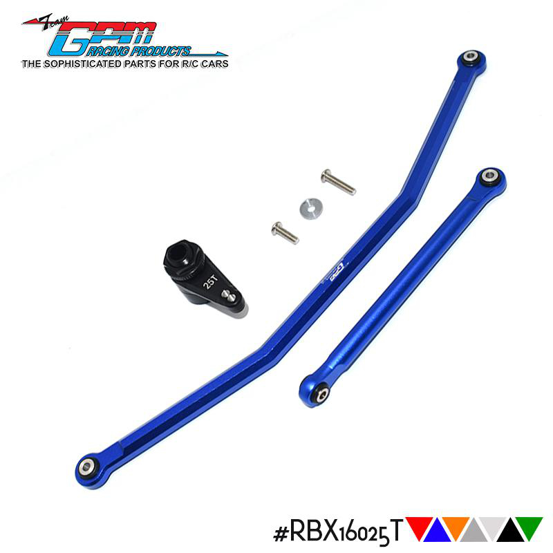 Axial 1/10 RBX10金属前转向拉杆+7075两孔位弹簧卸力式25T舵机臂 - 封面