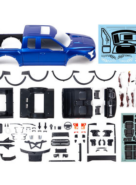 KM雷神1/8仿真福特猛禽F150皮卡车攀爬车壳蓝色