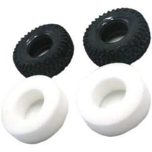 YK6101易控模型2.2寸路虎卫士攀爬车 原厂配件 轮胎皮 海绵 13608