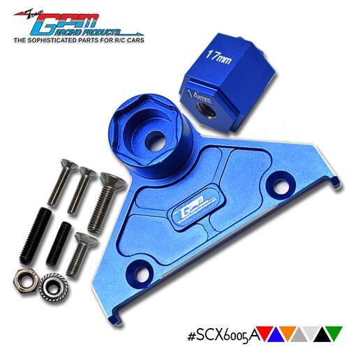 GPM 1/6 SCX6 仿真jeep JLU WRANG LER 4WD铝合金后备胎定位支架