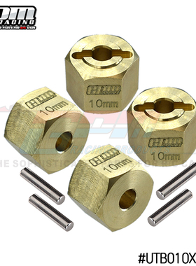 GPM AX 1/18 小山羊 UTB18 CAPRA黄铜六角轮毂加宽接合器(12X10MM