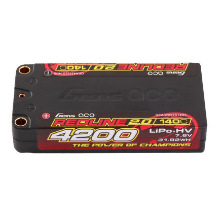 格氏ACE REDLINE 2.0 竞赛系列高压电池 2S 140C 7.6V 4200mAh