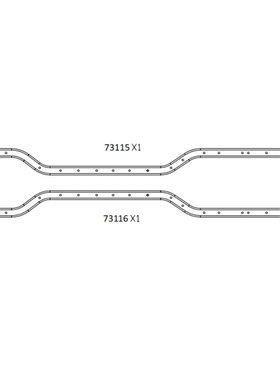 CROSSRC EMO X4大豹子攀爬车  大梁 车架 73115 73116