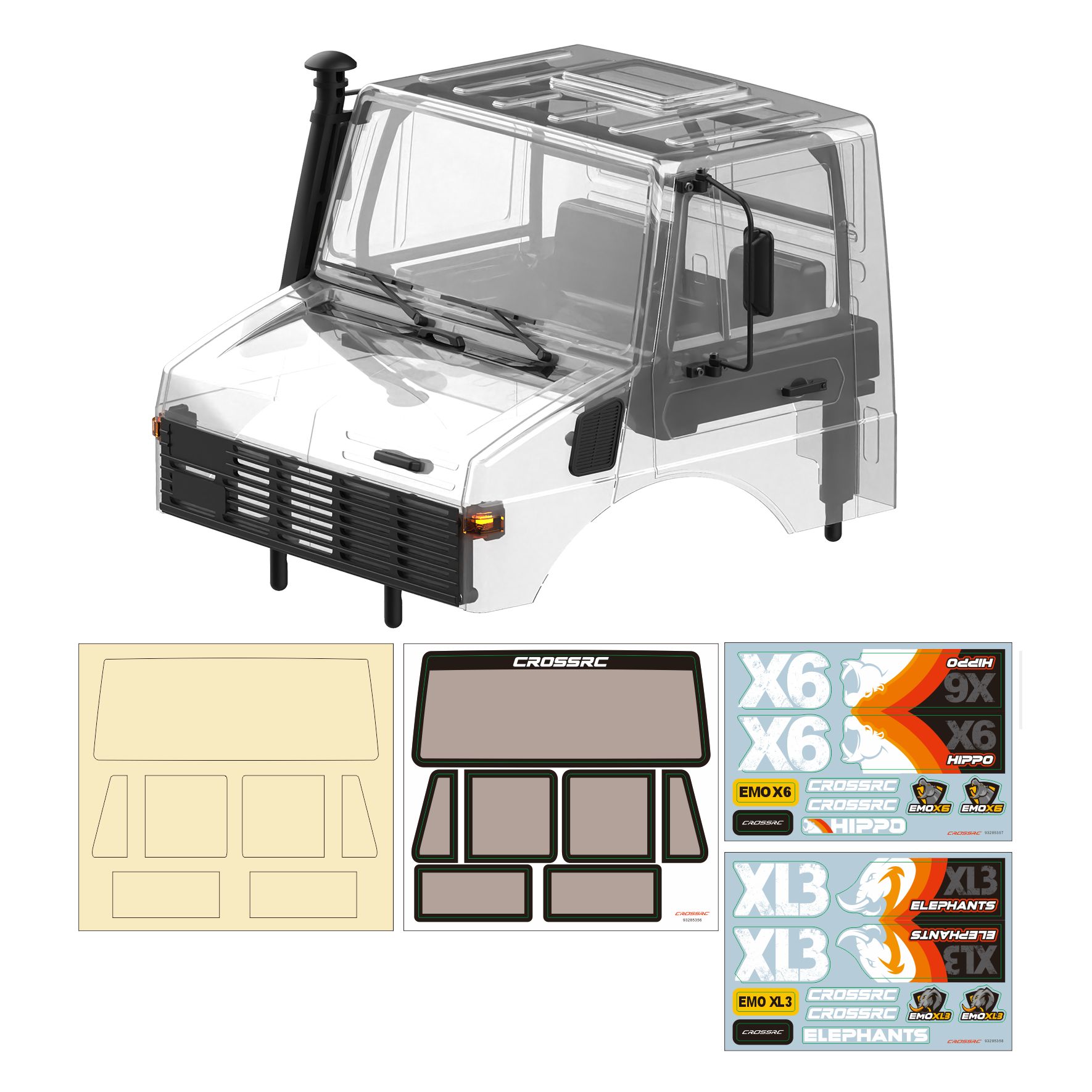 EMOX6XL3攀爬车完整透明车壳
